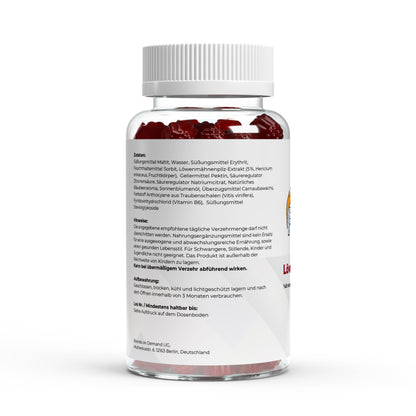 Firelax Löwenmähne Gummies Inhaltsstoffe Nährwerte Vitamin B6 Supplement