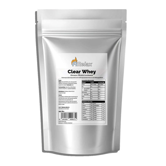 Firelax Clear Whey Protein Eistee Pfirsich 500g Beutel Eiweißpulver