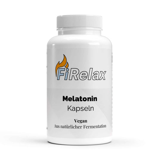 Firelax Melatonin 75 Kapseln Dose Supplement für Schlaf und Regeneration