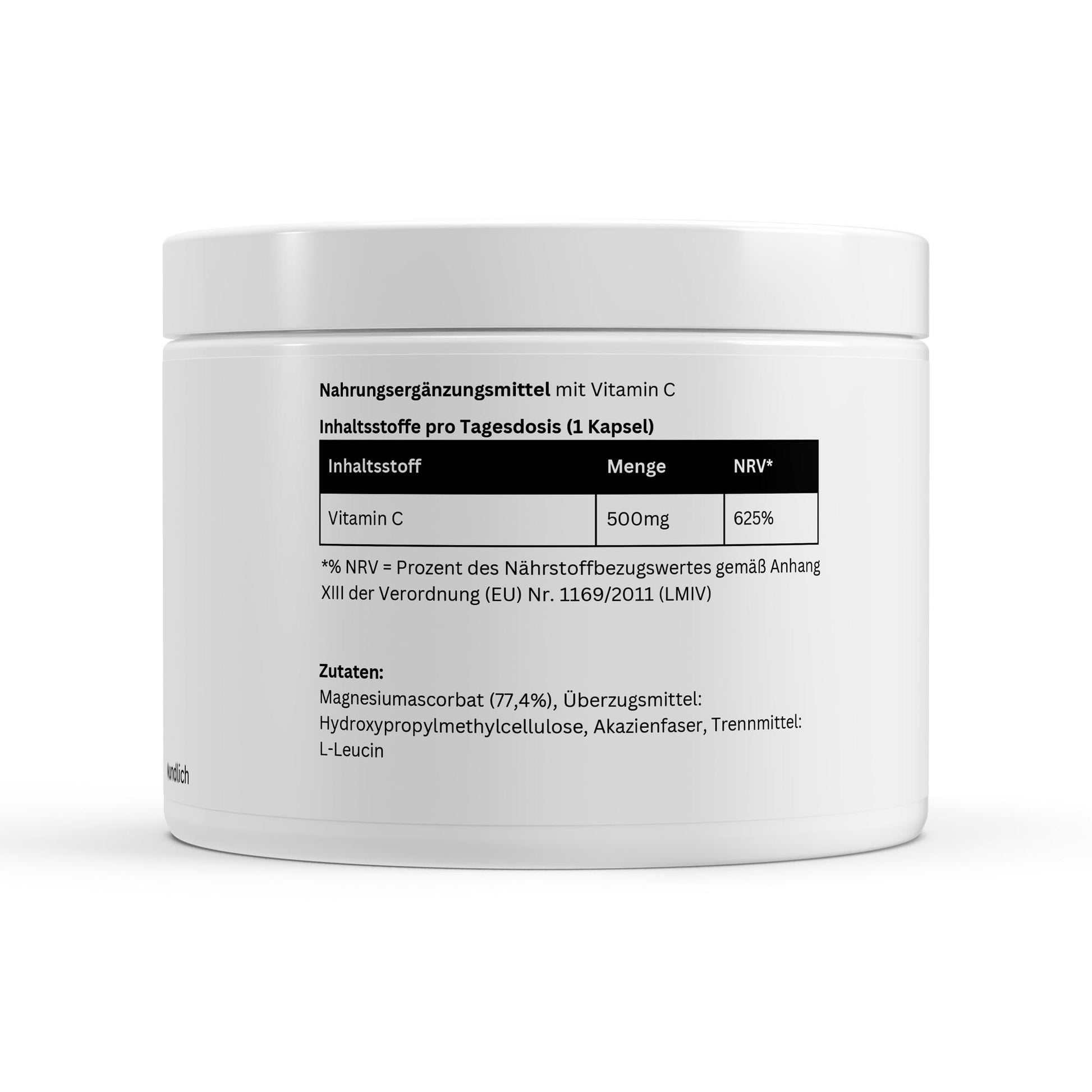 Firelax Gepuffertes Vitamin C 500mg Inhaltsstoffe Nährwerte 360 Kapseln