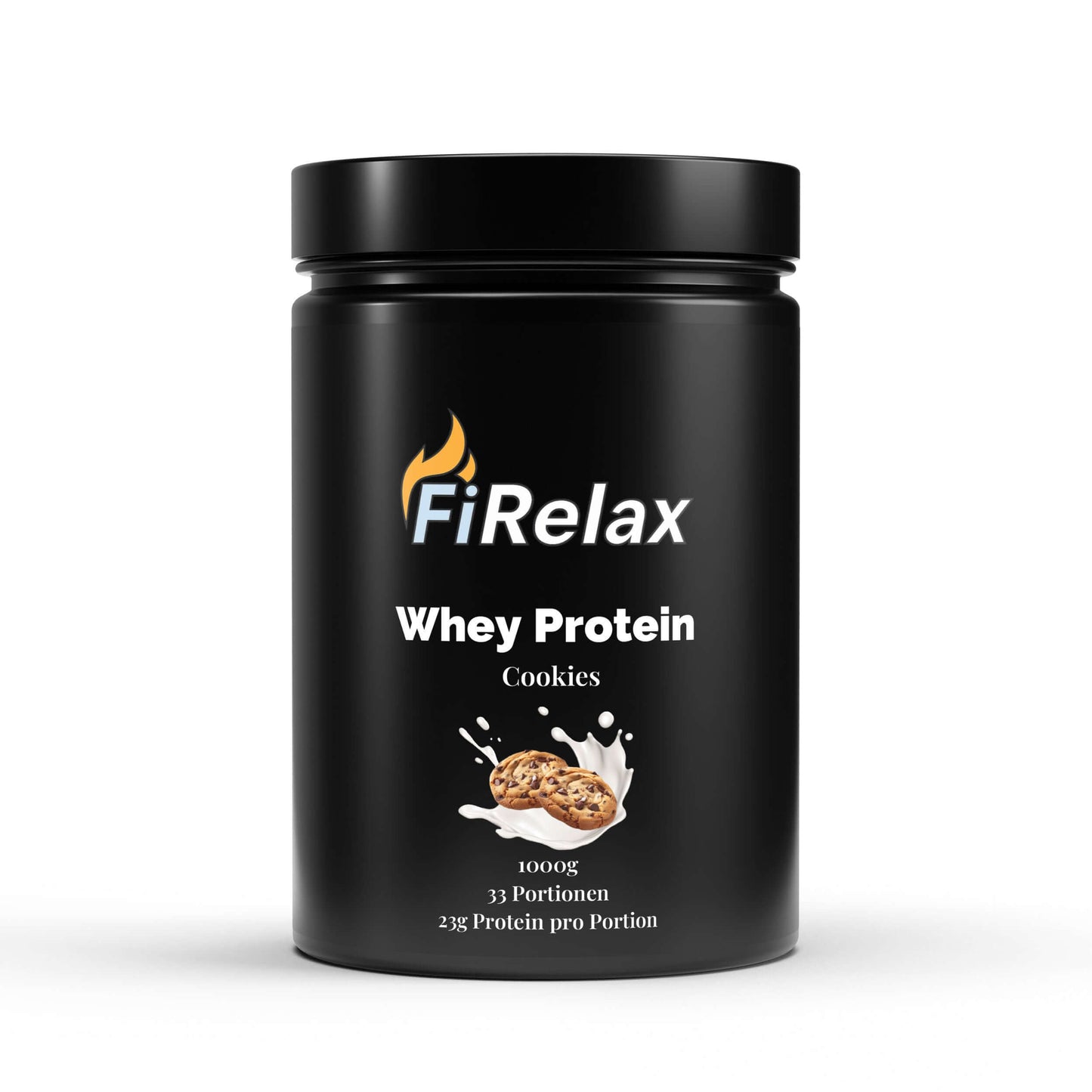 Firelax Premium Whey Protein Cookies Geschmack 1000g Beutel Eiweißpulver
