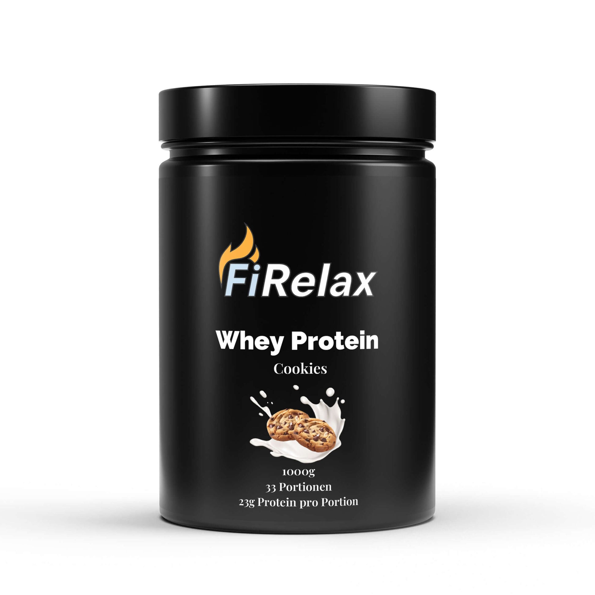 Firelax Premium Whey Protein Cookies Geschmack 1000g Beutel Eiweißpulver