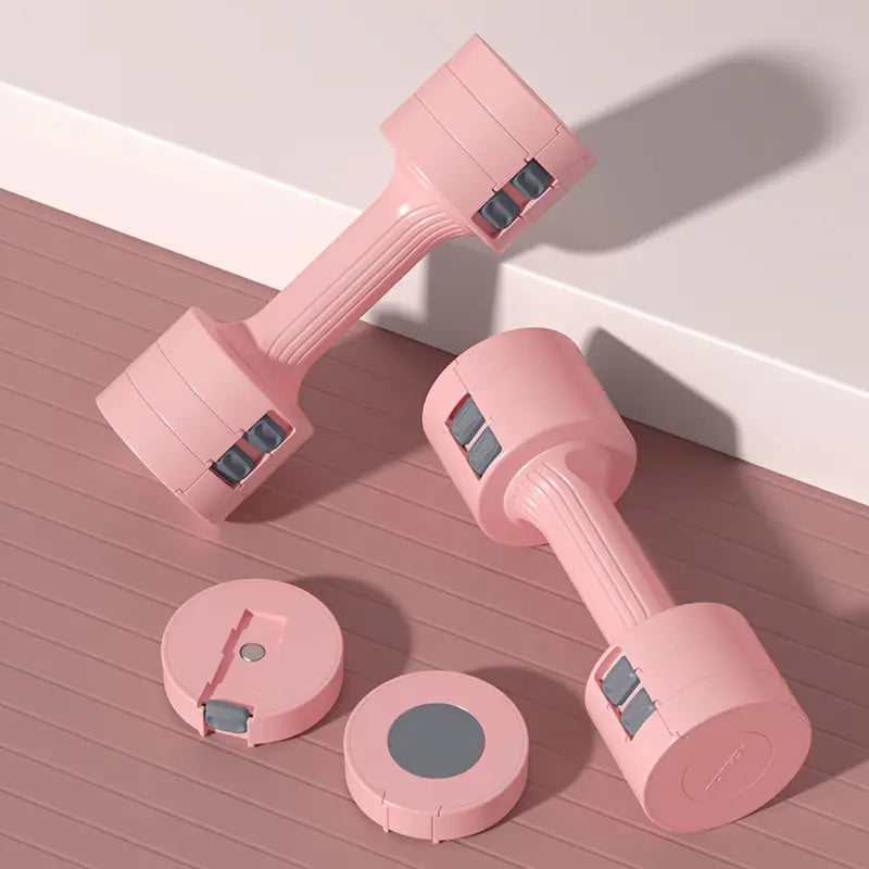 Adjustable Weighted Dumbbells Set (2-5kg/4.41-11.02lbs) - Pink-1