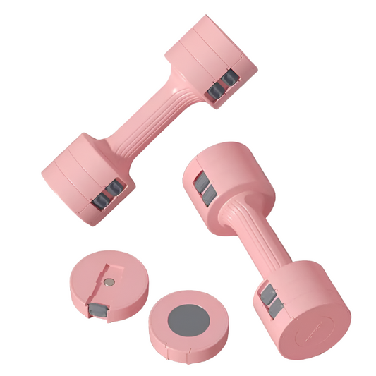 Adjustable Weighted Dumbbells Set (2-5kg/4.41-11.02lbs) - Pink-0