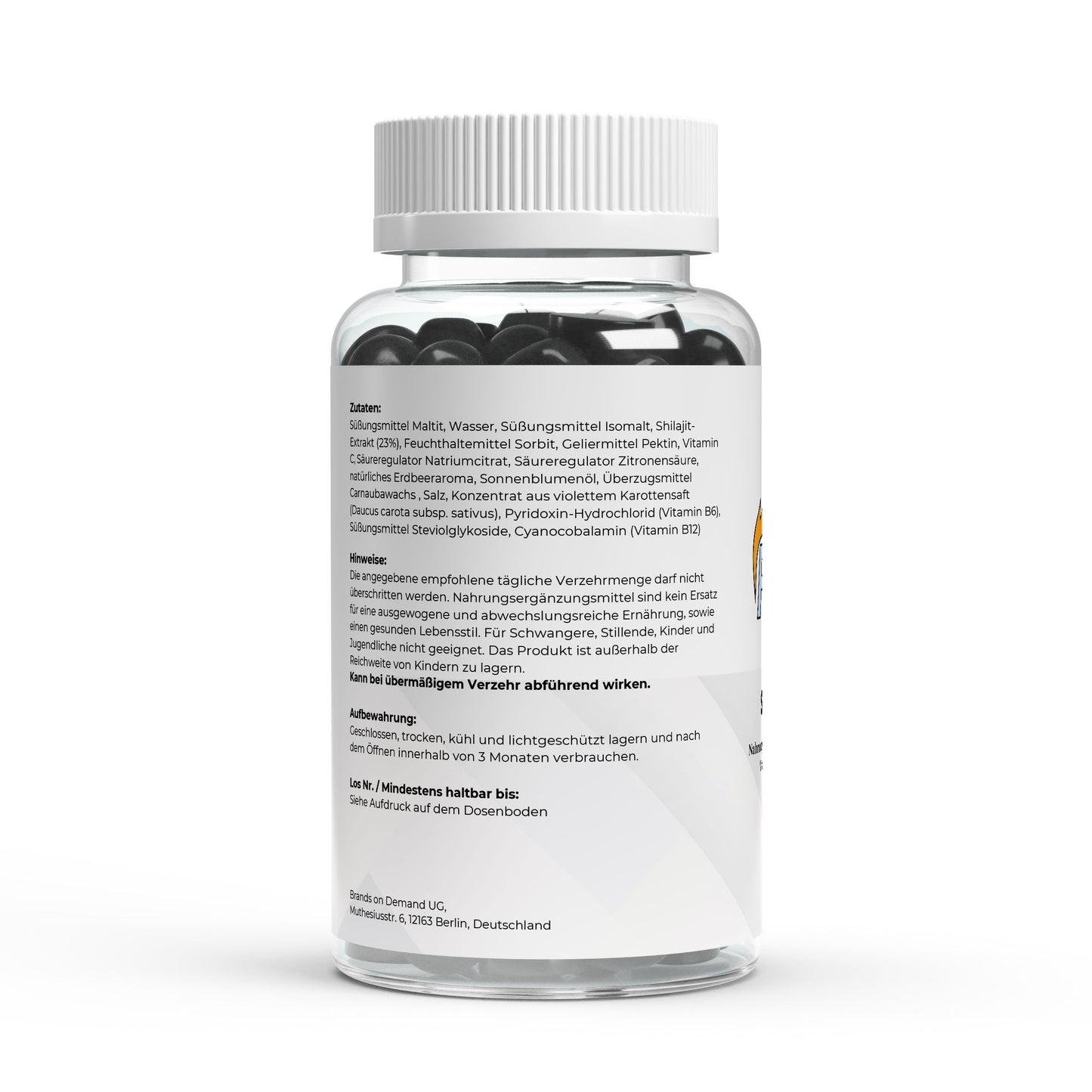 Firelax Shilajit Gummies Inhaltsstoffe Nährwerte Vitamine C B6 B12 Supplement