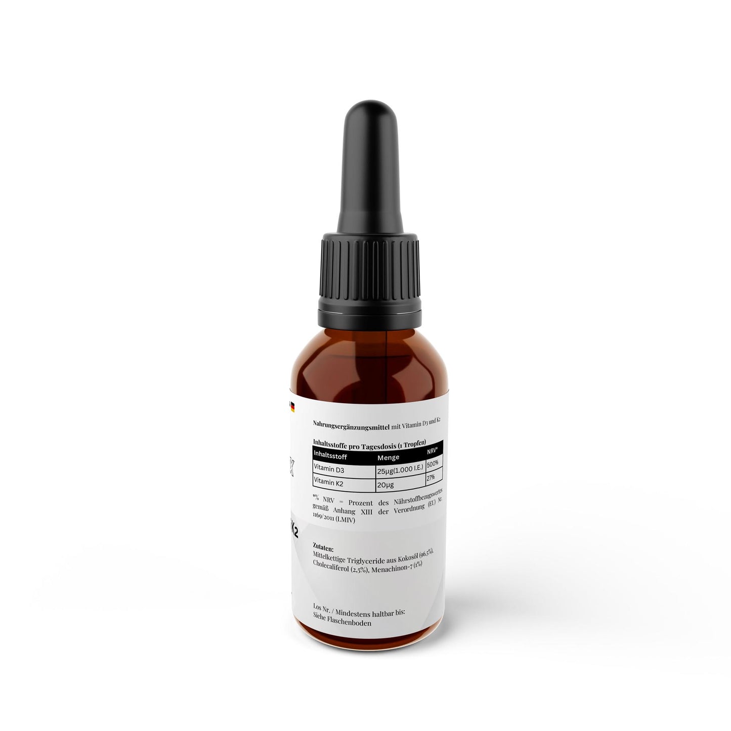 Firelax Vitamin D3 K2 Tropfen Inhaltsstoffe Nährwerte 1000 IE 50ml Supplement