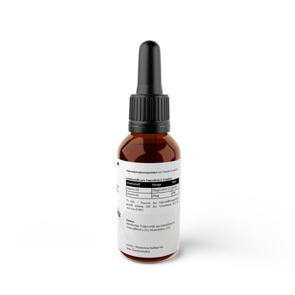 Firelax Vitamin D3 K2 Tropfen Inhaltsstoffe Nährwerte 1000 IE 50ml Supplement