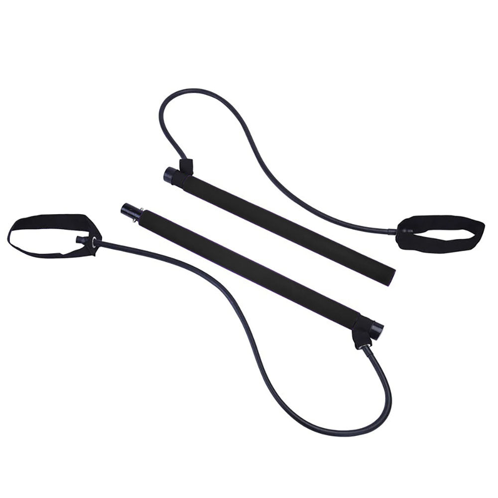 Fitness bar with rubber band-0
