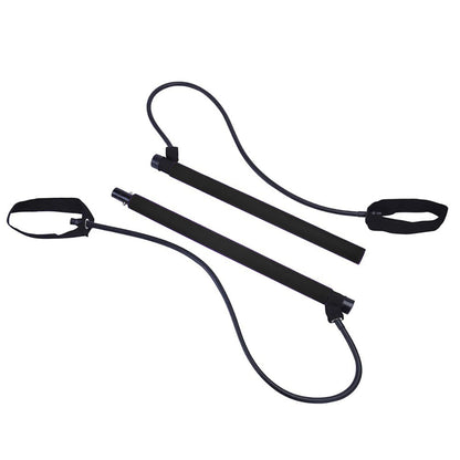 Fitness bar with rubber band-0