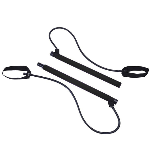 Fitness bar with rubber band-0