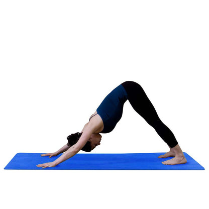 Yoga mat, with gift bag, 3 colors - blue-1
