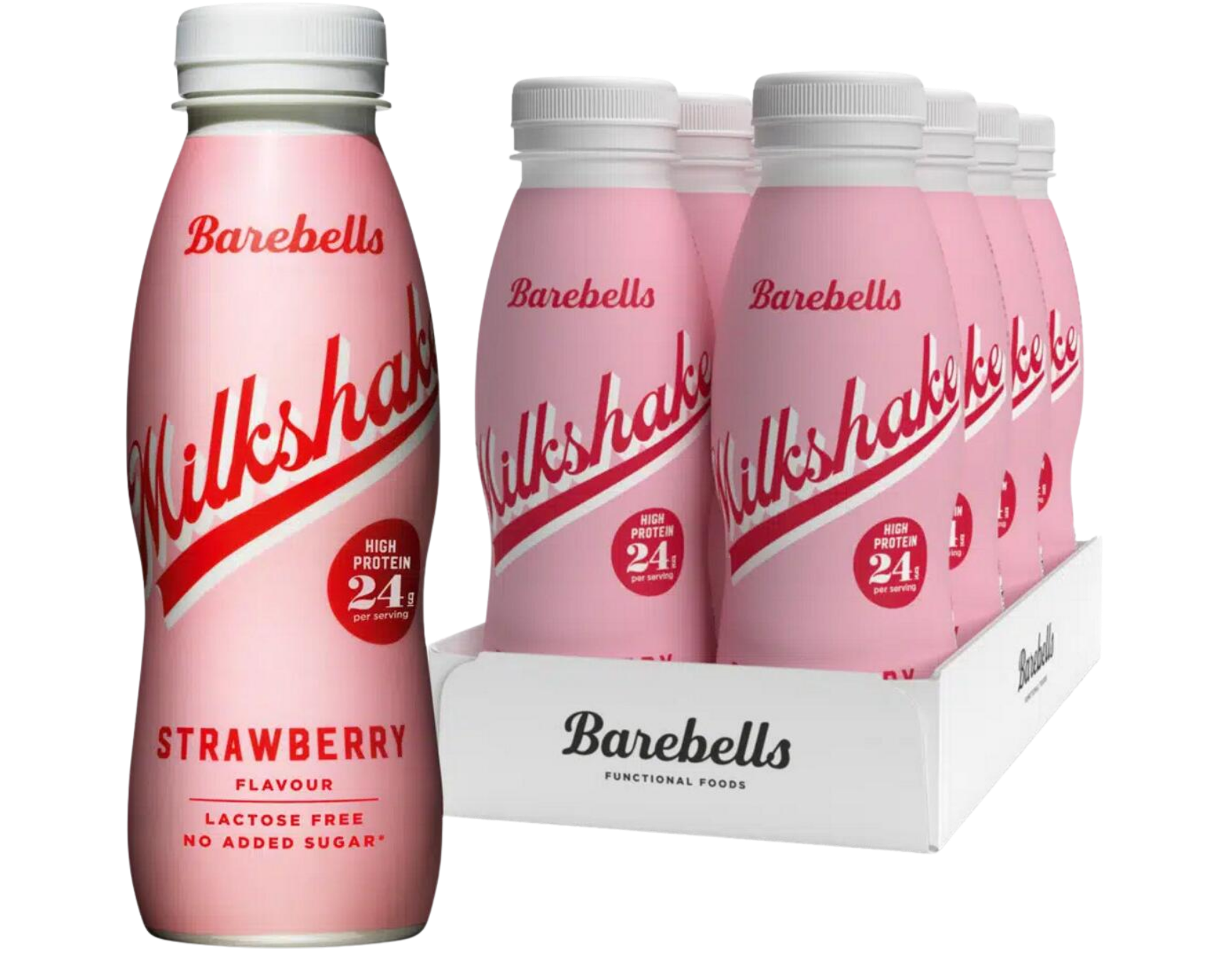 Barebells Protein Milkshake (8x330ml) Strawberry