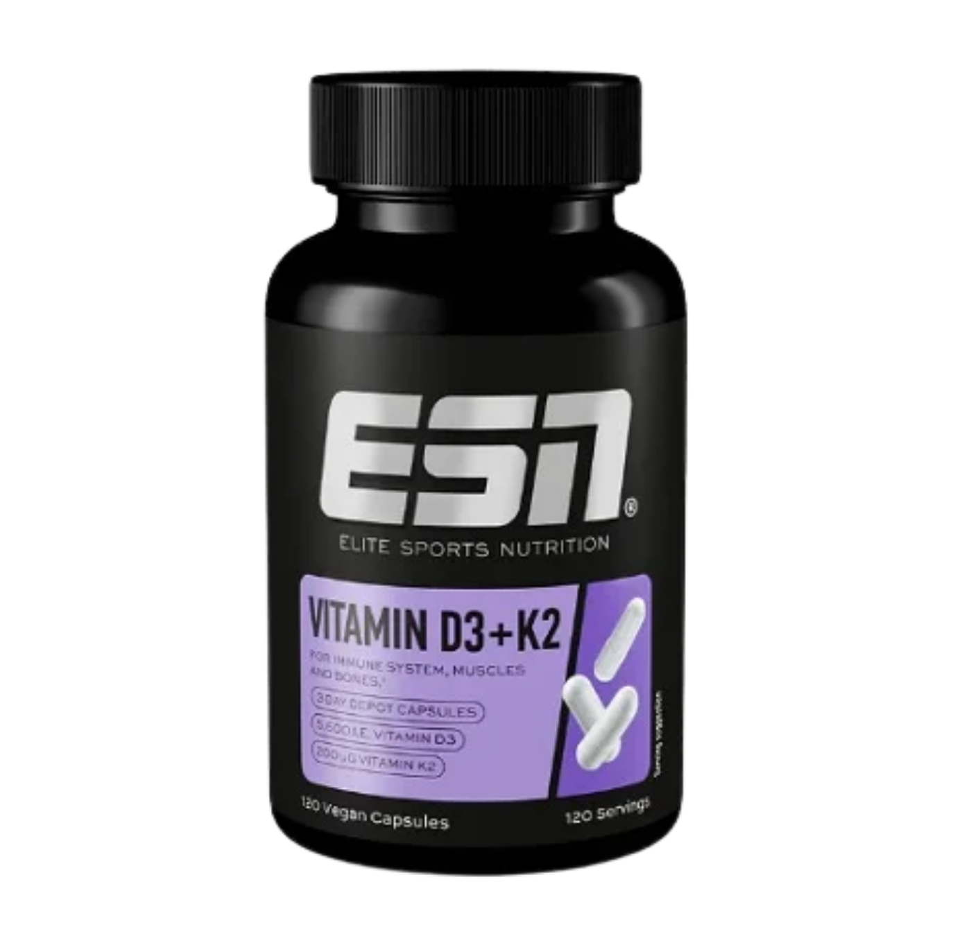 ESN Vitamin D3 + K2 120 Kapsel